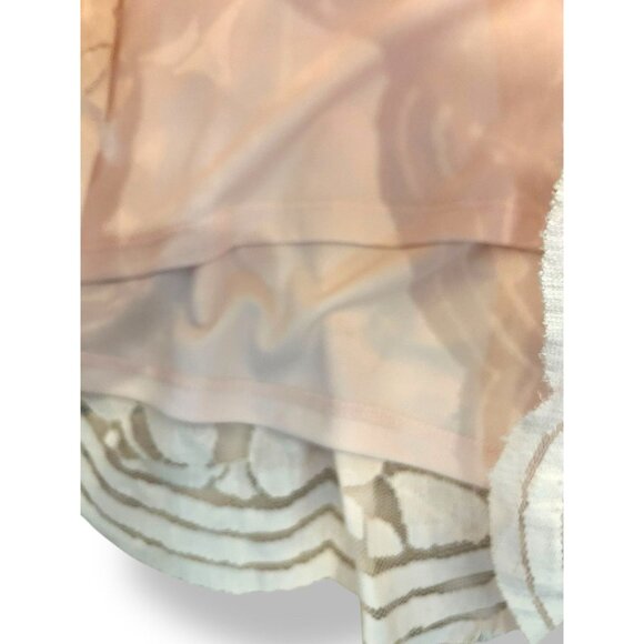 Classic Lace Plus Size Pale Pink Flowy Lined Shorts with Expandable Waist Sz 3X - Picture 6 of 13
